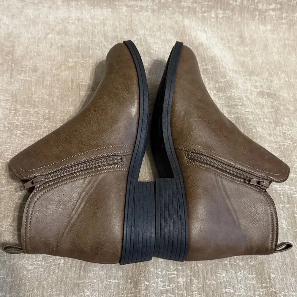 Comfort by Alexis Bendel Brown Ankle Booties